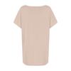 Women's Fashion New Round Neck Solid Color Button Short Sleeve Top