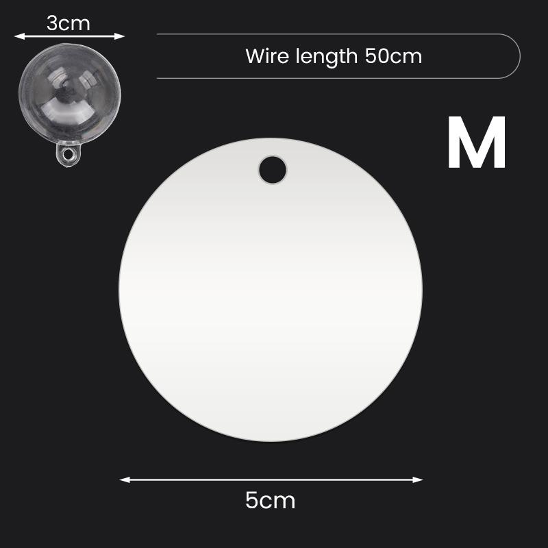 Aquarium Acrylic Betta Training Mirror Fish Tank Floating Mirror for Fish Betta Flowerhorn Cichlid Training Fish Tank Ornaments