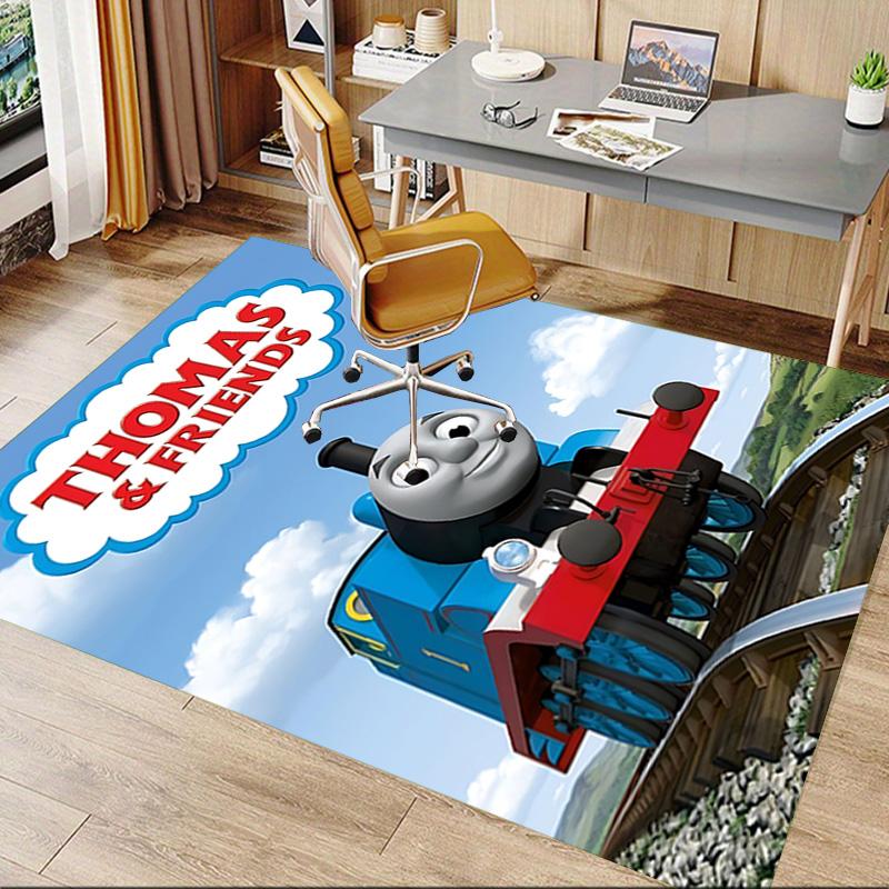 1pc Thomas Friends Adventure Carpet for Playroom Bedroom Living Room Sofa Home Decor,kids Game Area Rug Non-slip Floor Mat Y73040