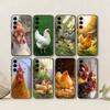 Chicken222 Phone Case Black Silicone Soft For Samsung Galaxy A73,A72,A71,A70,A53,A52,A51