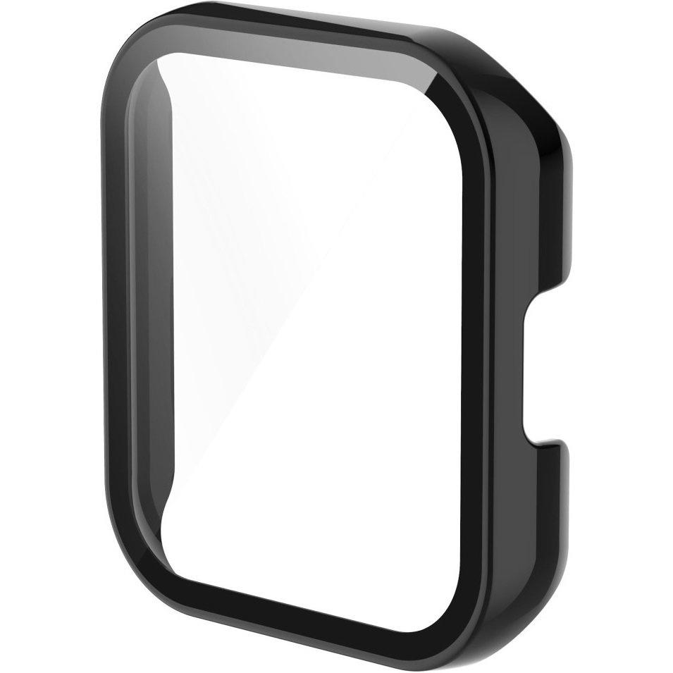 2-in-1 Case with Built-in Tempered Glass for Realme Watch 2 Pro, Black