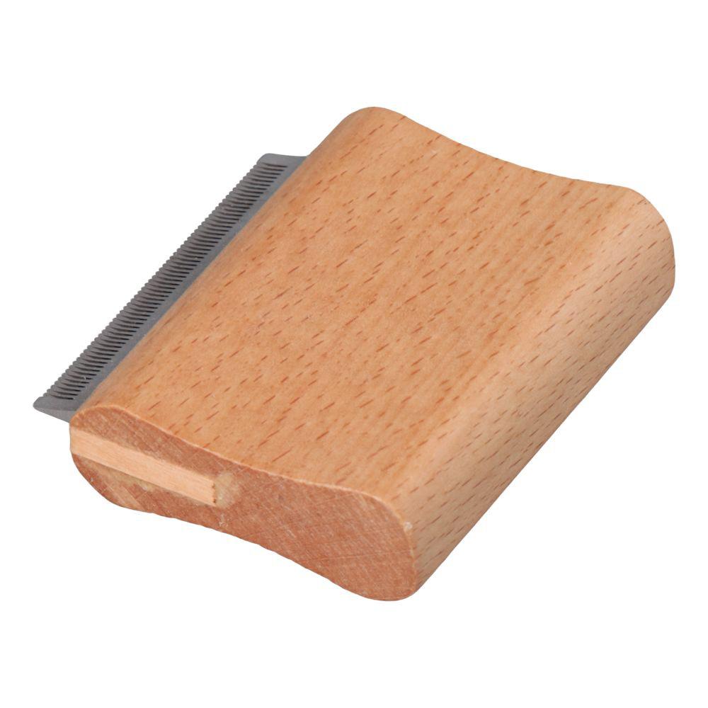 Wood Color Dog Hair Removal Comb Stainless Steel Horse Brush Multipurpose Pet Supplies