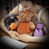 Adorable Peluche de Oso Calabaza de Halloween Relleno de Algodón PP Suave Juguete Animal Relleno Regalo