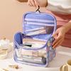 with Handle Women's Cosmetic Bag Portable Toiletry Organizer Wash Handbag  for Toiletries