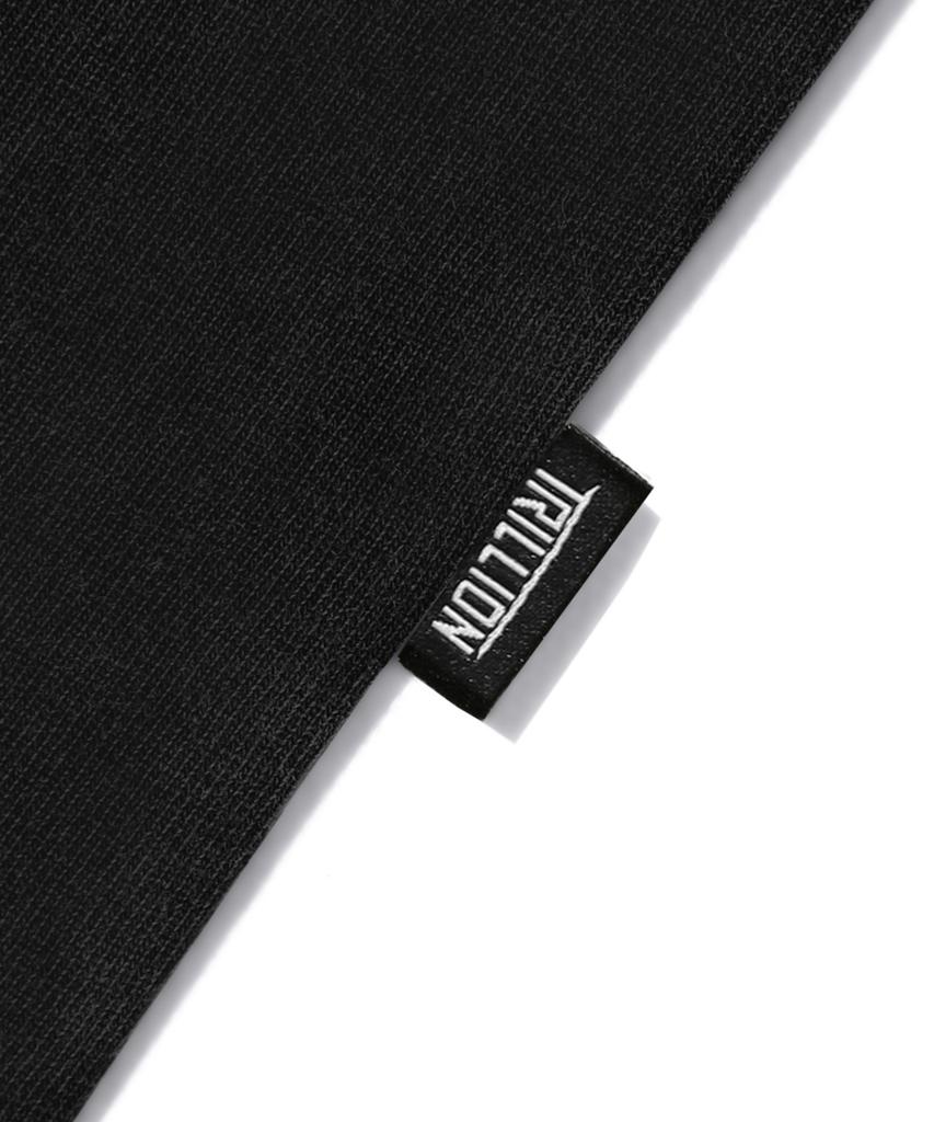 TRILLION Skateboard Pigment Graphic Short Sleeve T-Shirt (Black)