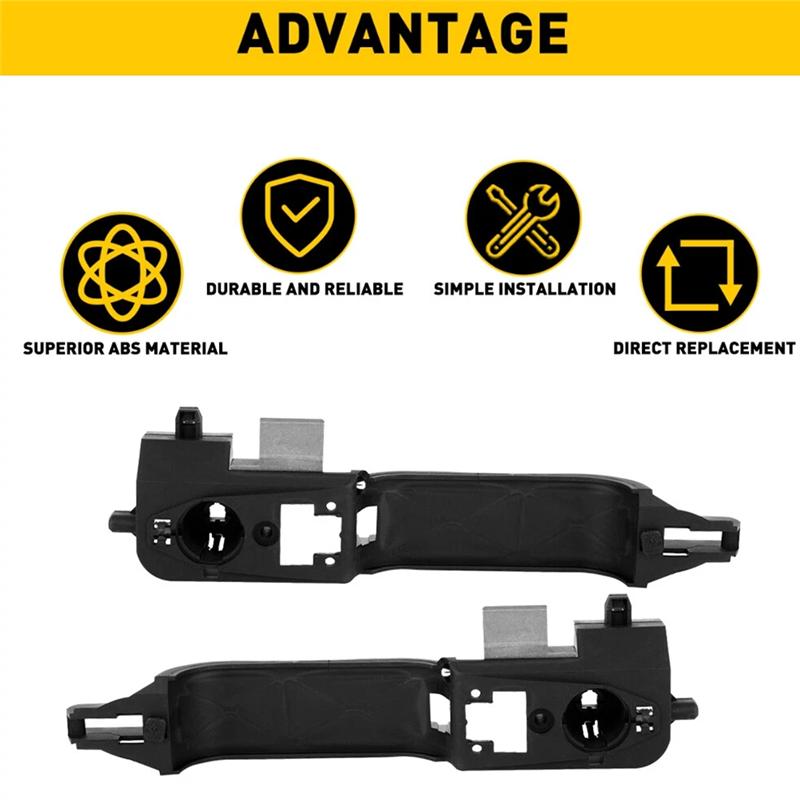 Ac29-1Pair Front Door Handle Base For Ford Focus 2000-2007 FL:6S4Z-5426685-C FR:6S4Z-5426684-E Exterior Door Handle Base