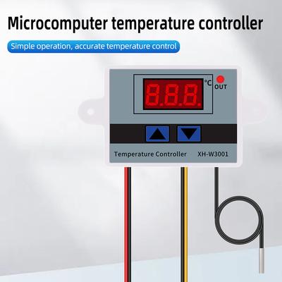 W3001 Regulátor teploty 220V 12V 24V Digitální termostat Termoregulátor Mikropočítačový spínač pro inkubátor, chlazení a topení