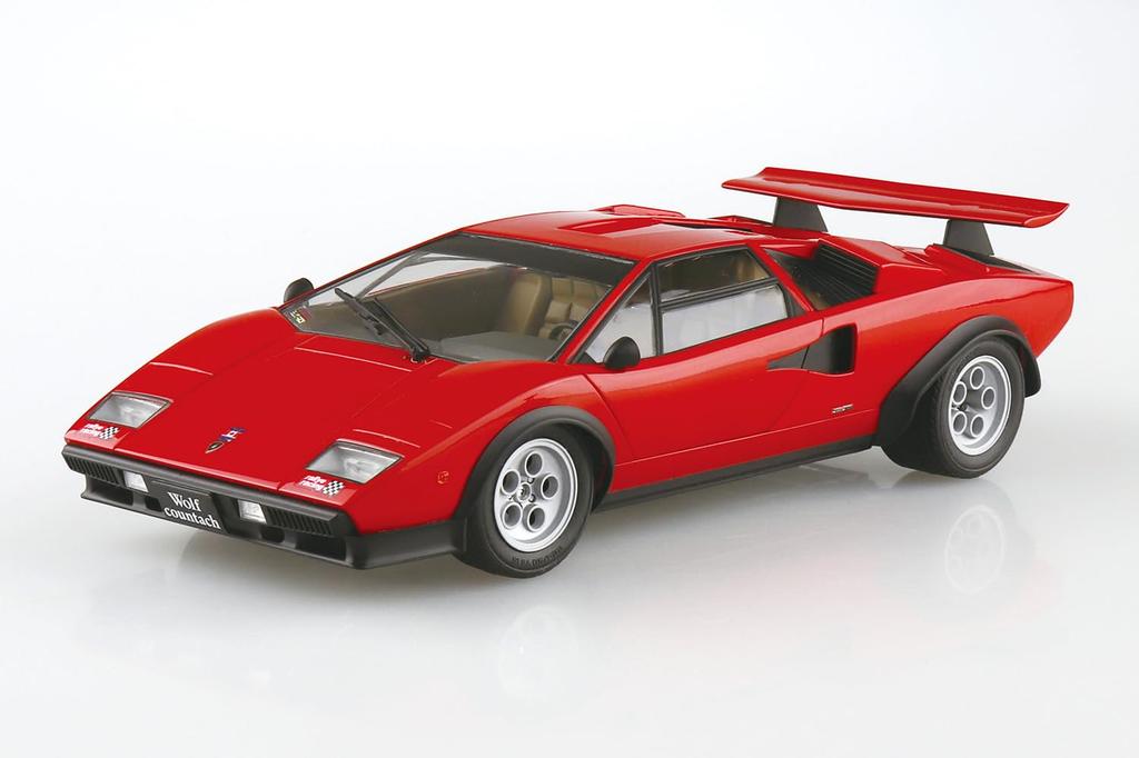 Aoshima Bunka Kyozai 1/24 The Supercar Series No.16 '75 Wolf Countach Ver.1 Plastic Model (Automobile)