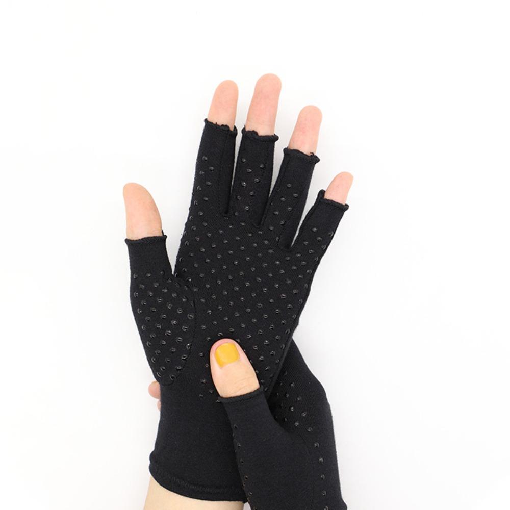 Fingerless Wrist Support Gloves Hand Pain Relief Touch Screen Mittens Compression Gloves  Outdoor