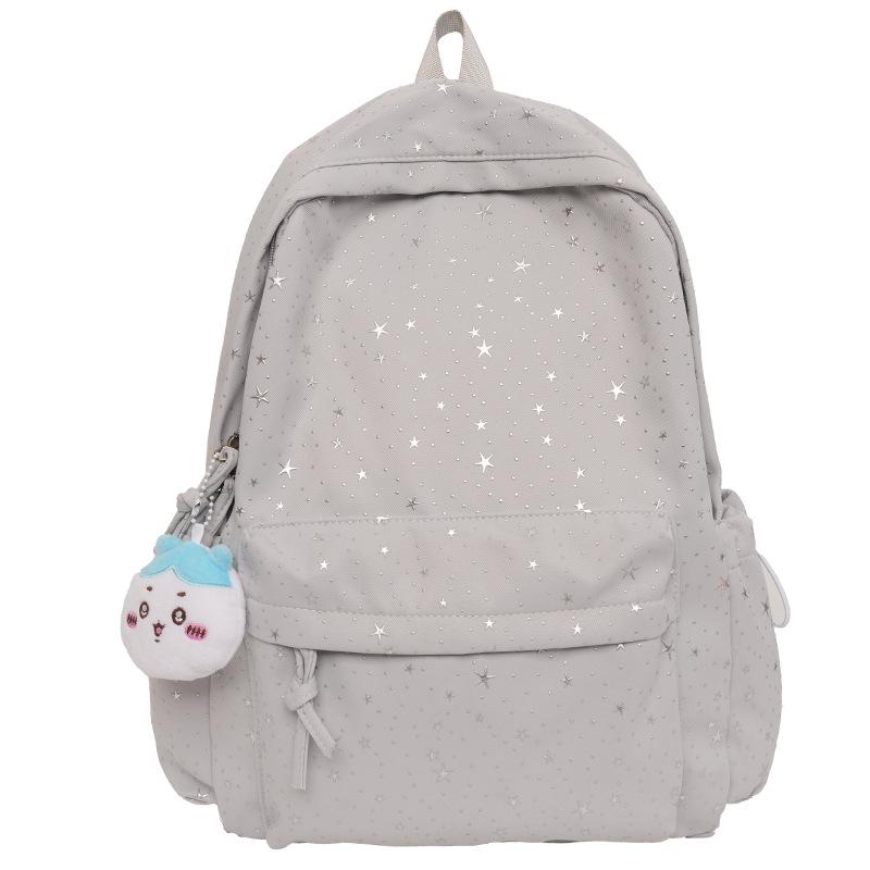 Schoolbag Backpack Women's Japanese Ins Gypsy Campus Junior High School Student School Bag Women's Large Capacity Versatile Travel Backpack