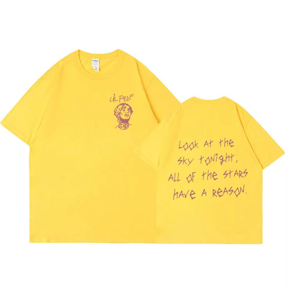 Rapper Lil Peep Tour Concert Graphic T Shirt Unisexs Unisex Fashion Hip Hop Short Sleeve Tshirt Oversized Unisex Cotton Breathable