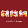 Chinese Latest Year Refrigerator Magnetic Sticker God Of Wealth Fridge Magnet Pendants  Horse Year Spring Festival Decoration