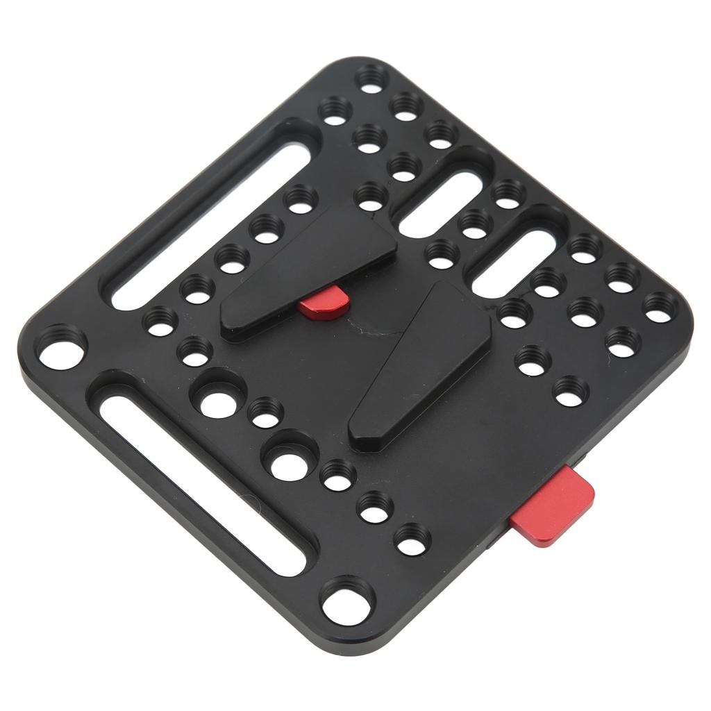 V Mount Lock Battery Plate Aluminum Alloy V Lock Battery Quick Release Plate for Photograph Camera Power Supply
