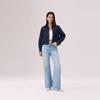 Levis Vintage Soft Casual Comfortable Pointed Collar Denim Long Sleeve Shirt Women shirts 005DW-0000