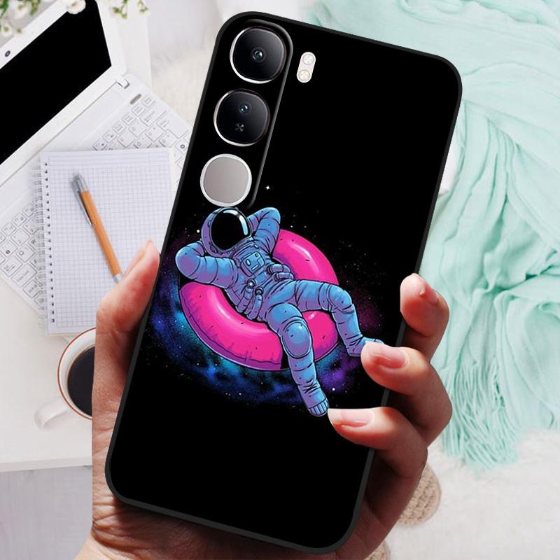 Vivo V40 Lite IDN V40SE Y200 Y300 Telefon Kılıfı Arka Kapak Moda Çiçek Kelebek Yumuşak TPU Kılıflar Vivo V 40 Lite V40 SE İçin