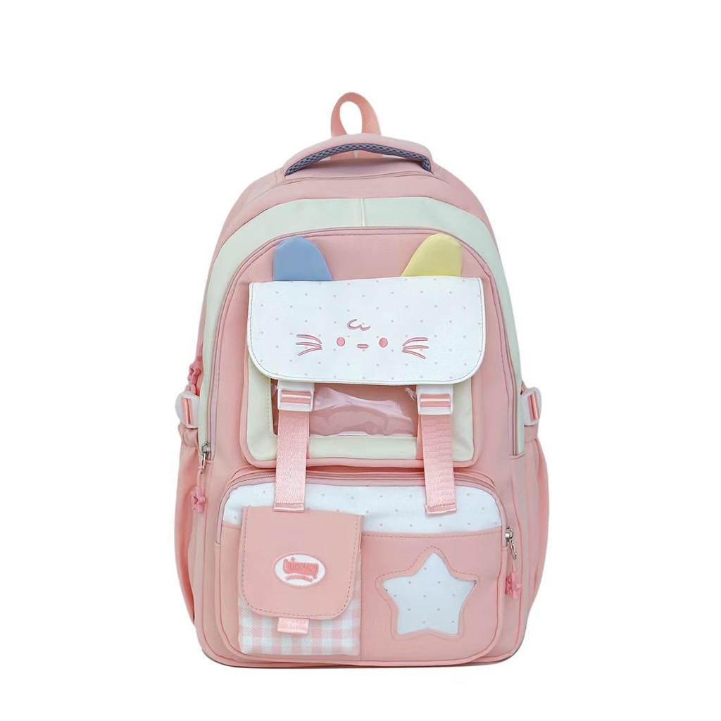 Schoolbag new cute cartoon campus schoolbag female college style backpack junior high school students lightweight large capacity backpack