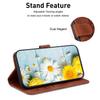 For Samsung Galaxy A56 5G/A36 5G Case Lily Flower Imprint Leather Phone Cover with Stand