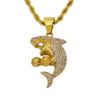 Ciondolo Hip-hop Tridimensionale Guanti da Pugilato Balena Nicchia Moda Accessori di Lusso Leggero Collana
