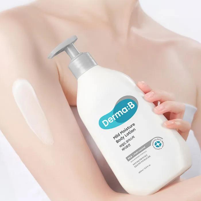 [Unscented] Derma B Mild Moisture Body Lotion 400ml 2 Pieces