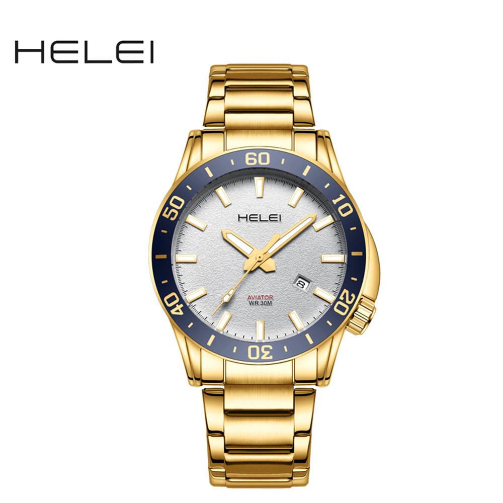 Mens Quartz Watches Large Face Diving Style Wrist Watch Luminous Hands Waterproof Watch with Date