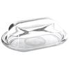 Glass butter dish