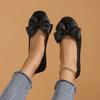 Fashion Ladies Shoes On Offer 2025 Basic Shallow Women's Flats Outdoor Daily Bow Tie Round Toe Slip On Soft Bottom Casual Female Shoes