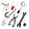 Kit de instrumente pentru repararea bicicletei, 9 buc. cheie pentru îndepărtarea casetei, rupător de lanț, extractor de manivelă, spiță