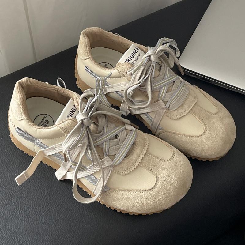 Fashion Fashionable Casual Women's Sneakers 2025 Spring German Training Shoes Height Increased Sneakers Outside Comfy Flat Sneakers