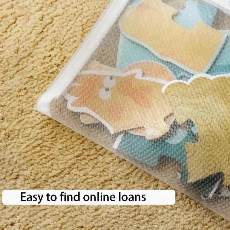New Puzzle Storage Bag Children's Building Blocks Small Toys Special Sorting Bags Transparent Mesh Gauze Zipper Mesh Bags