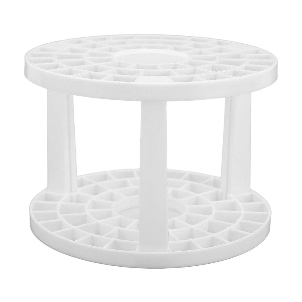 49 Holes Makeup Brush Stand Rack Large Capacity Multifunction Nail Pen Holder Stand for Home Shop Office White