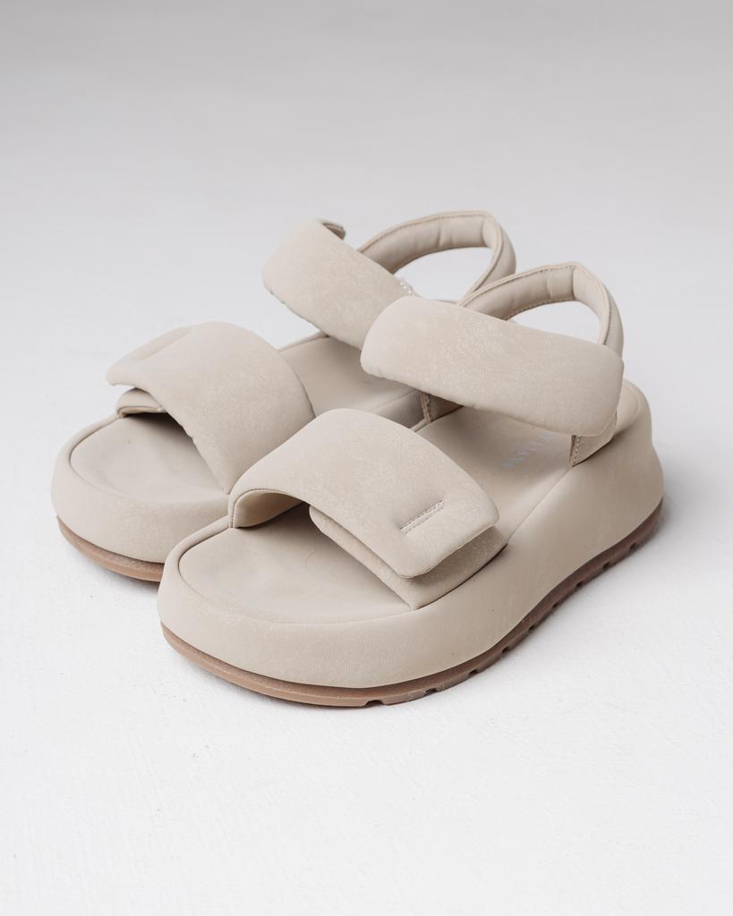 Platform Sandals SUNY LIANA 8501 36 Light Beige Nubuck