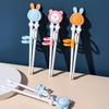 1 paar Baby Lernen Ausbildung Essstäbchen Cartoon Tier Anfänger Essstäbchen Geschirr Kinder Essen Training Helfer Baby Werkzeuge
