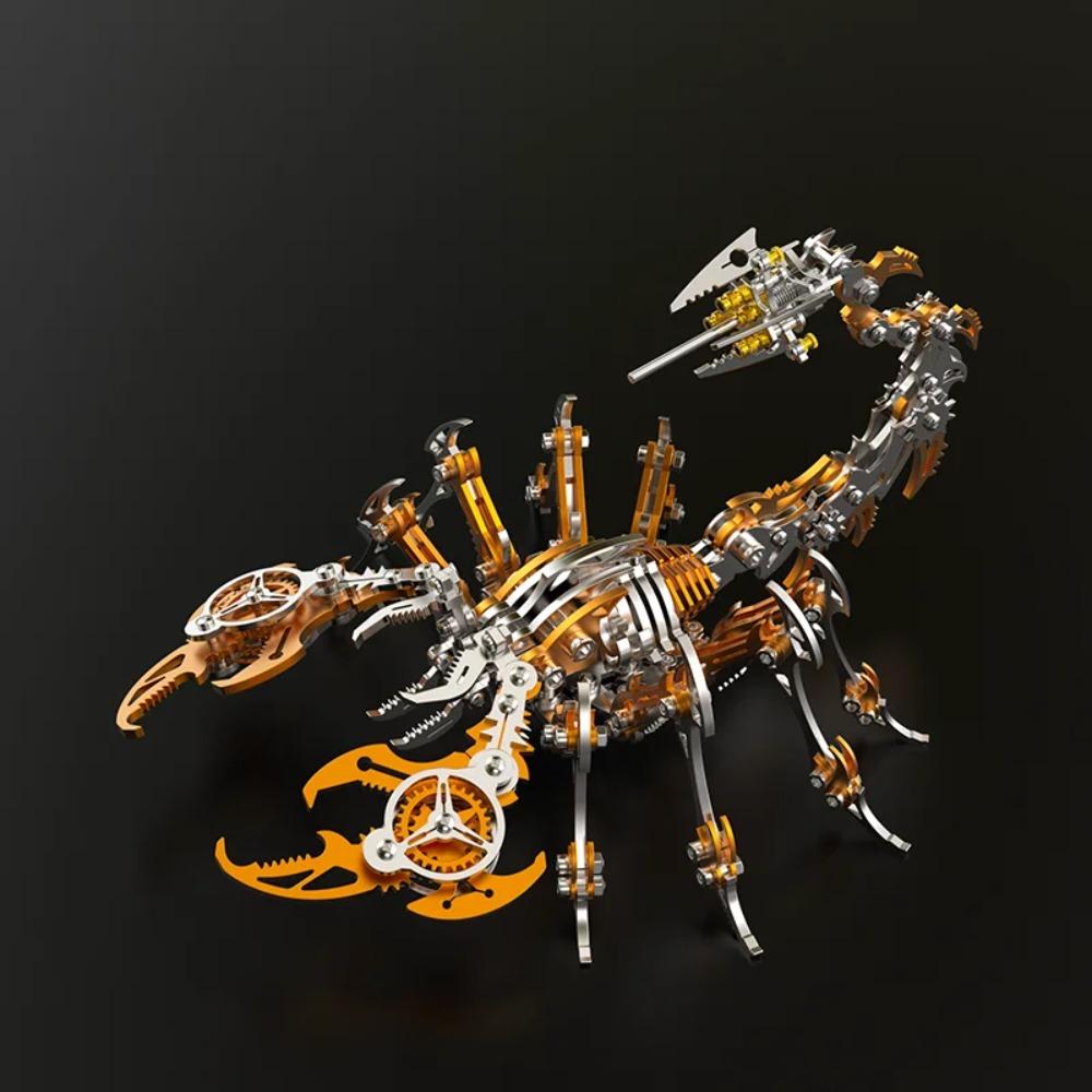 3D Assembly Kit Gifts for Children Anti-Stress Metal Mechanical Insect Animal Puzzles Toys for Adults
