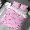 Cute Hello K-Kitty Duvet Cover Set Home Style Bedding Soft Laundry Cotton Bed 3 Piece Set Student Dormitory Gift