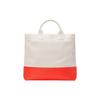 Gucci Logo Embossed Canvas Tote Bag White Orange Daily Shopping 782741-FAC4V-8474