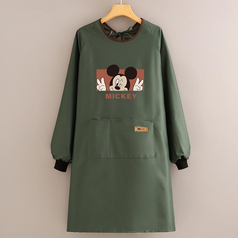 Waterproof and Oil-Proof Long Sleeve Kitchen Apron for Adults