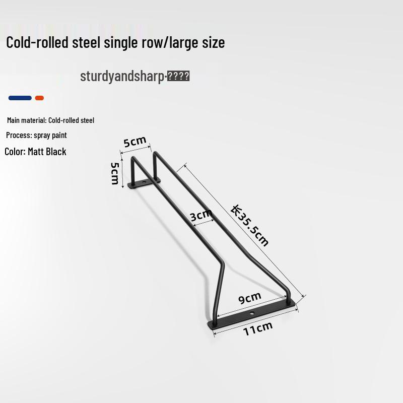 High-Stemmed 304 Stainless Steel Wine Glass Storage Rack for Red Wine Glasses