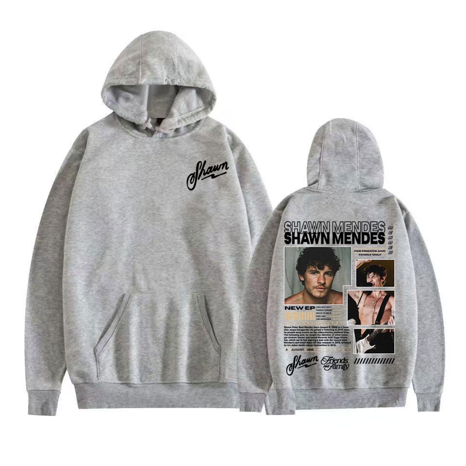 Singer Shawn Mendes Album Tour 2025 Graphic Hoodies Men Fashion Hip Hop Streetwear Sweatshirt High Quality Long Sleeve Pullovers