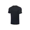 Li Ning Badminton Series Printed Letter Crew Neck Short Sleeve T-Shirt Unisex Tops Black AHST349-2