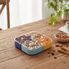 Compartmentalized Storage Jigsaw Fruit Tray Plastic Nut Box Cute Dried Fruit Tray  Home Use