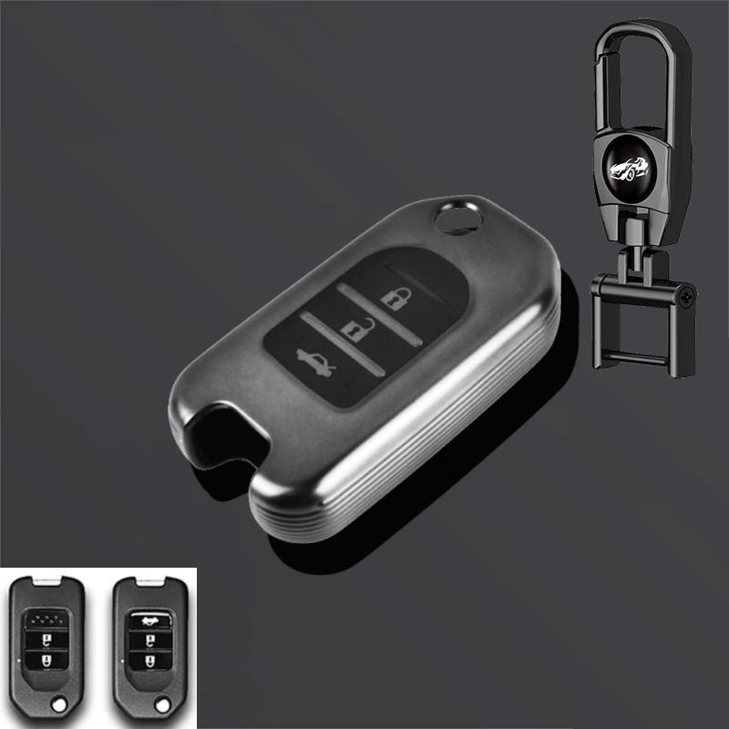 TPU Car Key Fob Pocket Cover Case For Honda Civic CR-V HR-V Accord Jade Crider Odyssey 2015- 2018 Remote Car Accessories