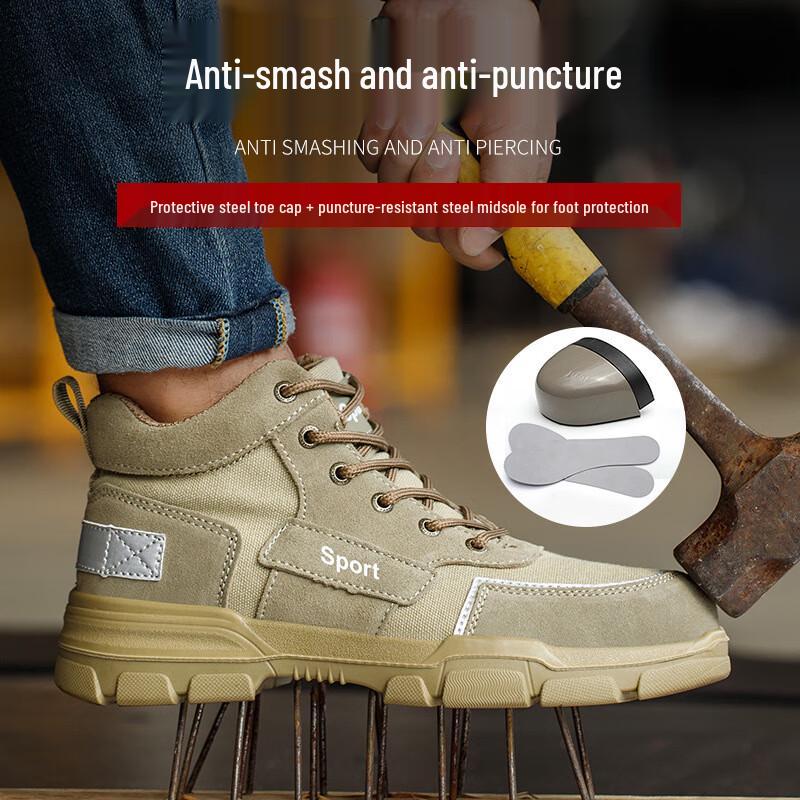 Huizumei Winter Steel Toe Safety Shoes