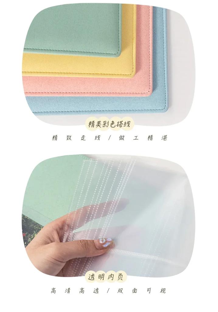 Heart 3X3 9Grid A4 Photocard Binder PU Leather 3inch Photo Holder Large Photo Album Korean Idol Photo Collect Book 4hole