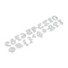 Digit Symbol Frame Metal Silvery Stencil Embossing Cutting Dies For Diy Scrapbooking Paper Album Cards Making