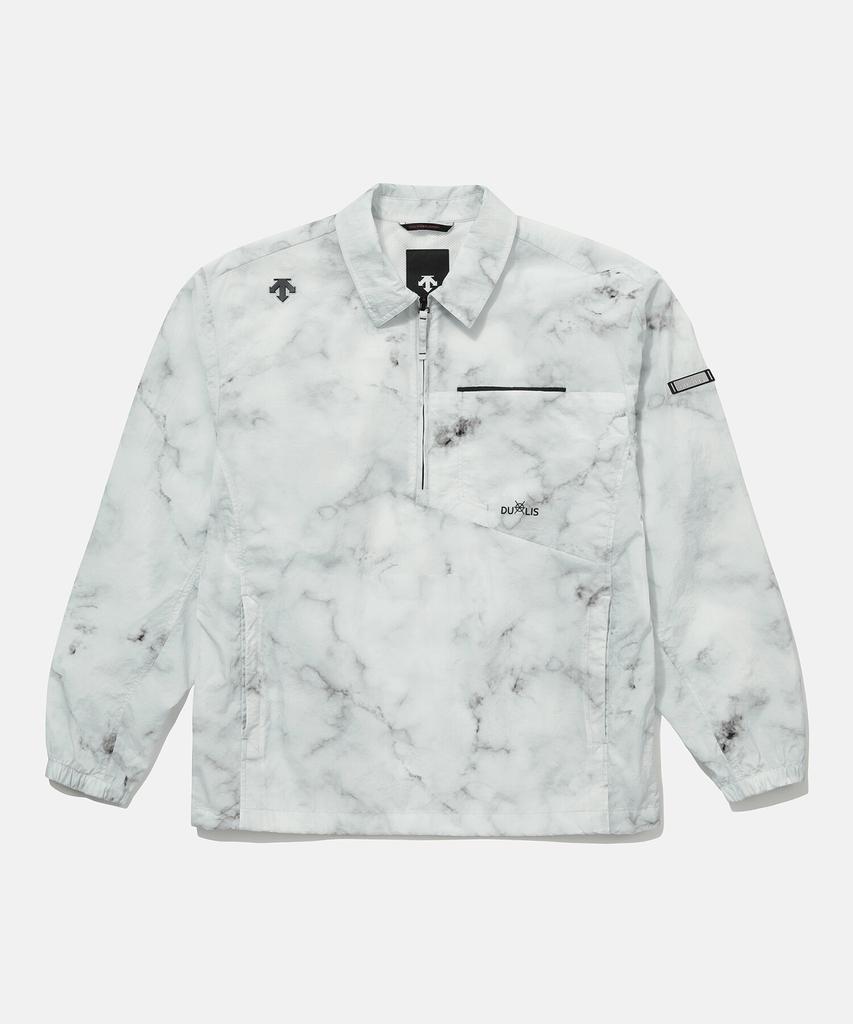 DESCENTE Dualis Crinkle Woven Anorak Sweatshirt Pattern (Sp121Dan24)