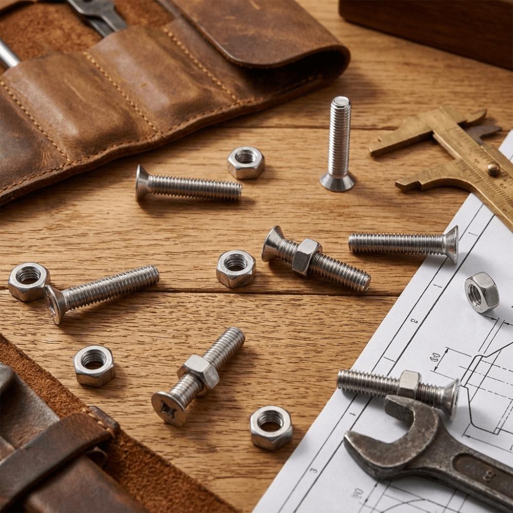 304 Stainless Steel Phillips Beveled Flange Bolt  Furniture Connection