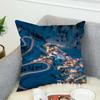 Natural Scenery Snow Outdoor Pillow Case For Car Sofa Decorative Home Double-sided Print Plush Square Throw Pillow Cushion Cover