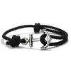 Trendy Anchor Bracelet Milanese Rope Braided Braclet Men Women Casual Accessories Beach Surf Viking Adventure Jewelry Gifts