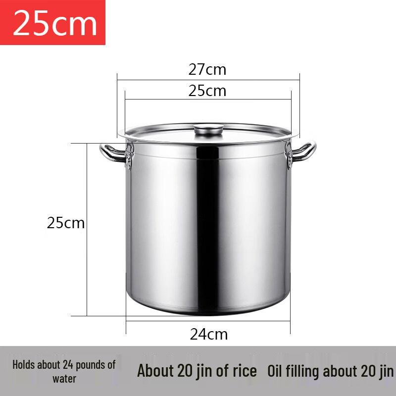 Andytai Commercial Stainless Steel Induction Stew Pot