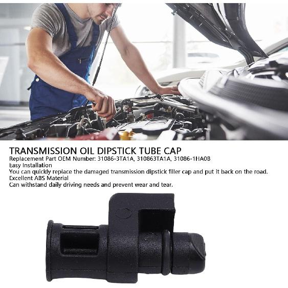 

SIXRUN Transmission Oil Dipstick Tube Cap, Compatible for Altima 2012 to 2019, Rogue 2013 to 2018, 2015 to 2019, Replacement Indicator OEM Numbers
